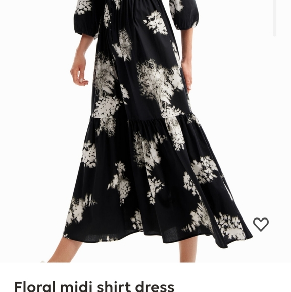 Desigual Floral midi shirt dress - Picture 7 of 7
